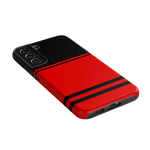 Storm Warning | Black & Red Stripes Case
