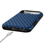 On the Dot | Navy Polka Dot Case