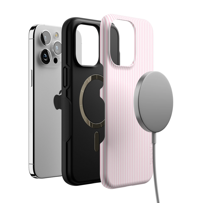 Stripes and the City | Light Pink Pinstripe Case