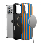 Go New York | Blue & Orange Stripes Case