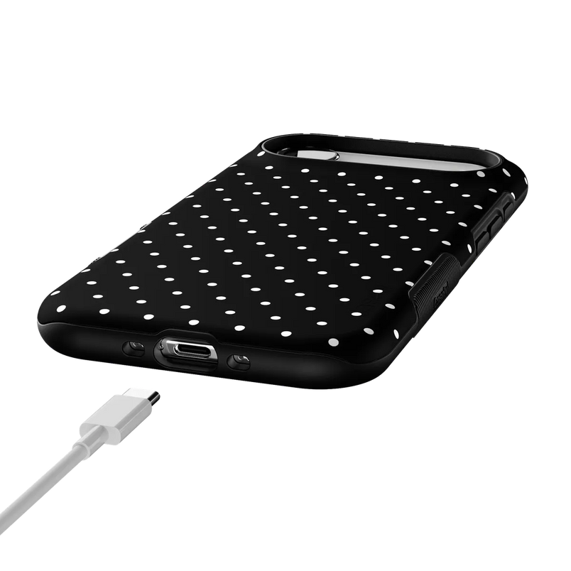 On the Dot | Black Polka Dot Case