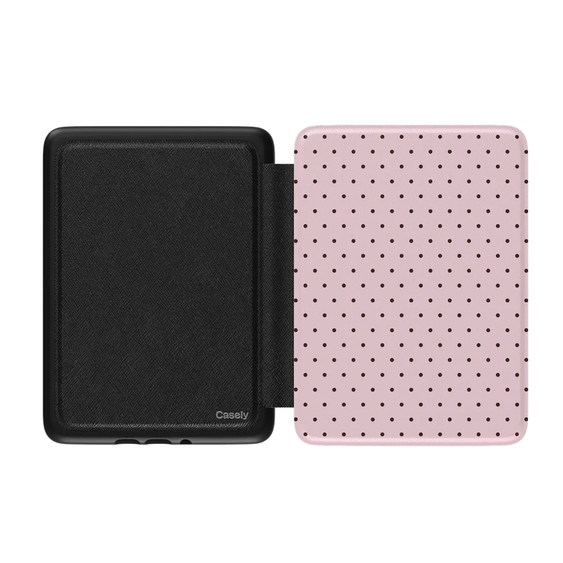On the Dot | Pink Polka Dot Kindle Case