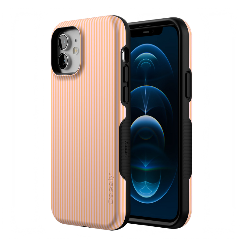 Stripes and the City | Orange & Pink Pinstripe Case