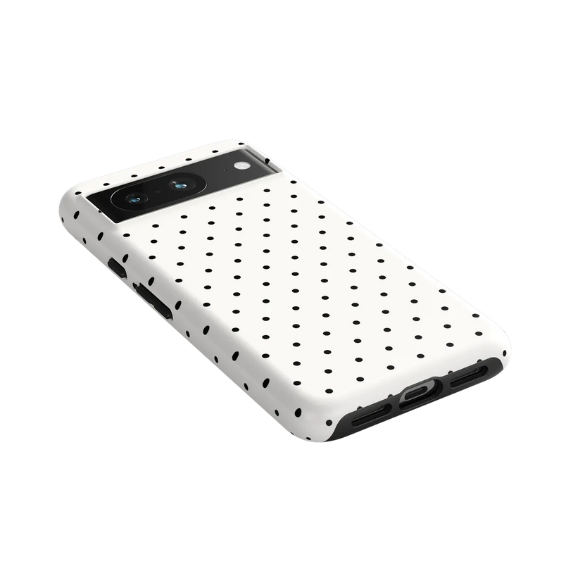 On the Dot | White Polka Dot Case
