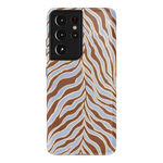Untamed | Brown & Blue Zebra Case - Galaxy S21 Ultra
