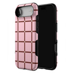Uptown Gridlock | Pink Checkerboard Case