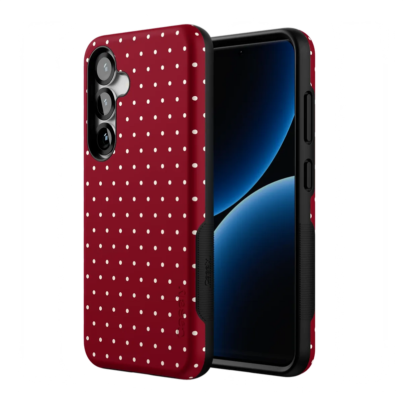 On the Dot | Maroon Polka Dot Case