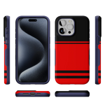 Storm Warning | Black & Red Stripes Case