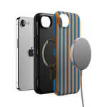Go New York | Blue & Orange Stripes Case