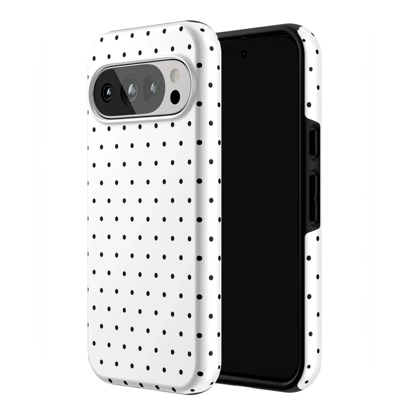 On the Dot | White Polka Dot Case