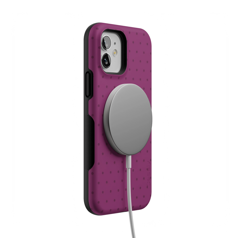 On the Dot | Plum Polka Dot Case