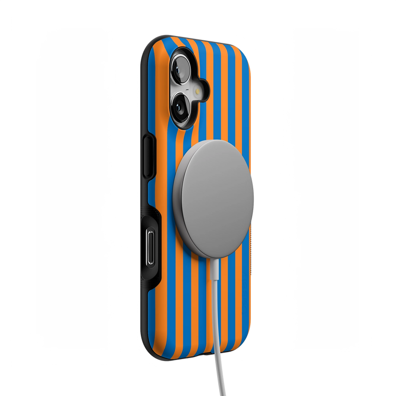 Go New York | Blue & Orange Stripes Case