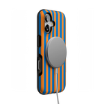 Go New York | Blue & Orange Stripes Case
