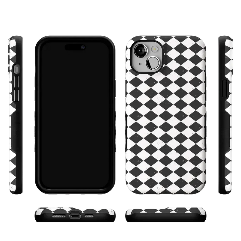 Salem's Hex | Black & White Checkered Case