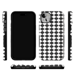 Salem's Hex | Black & White Checkered Case