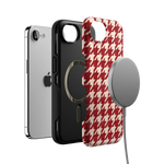 Scarlet Stitch | Red Houndstooth Case