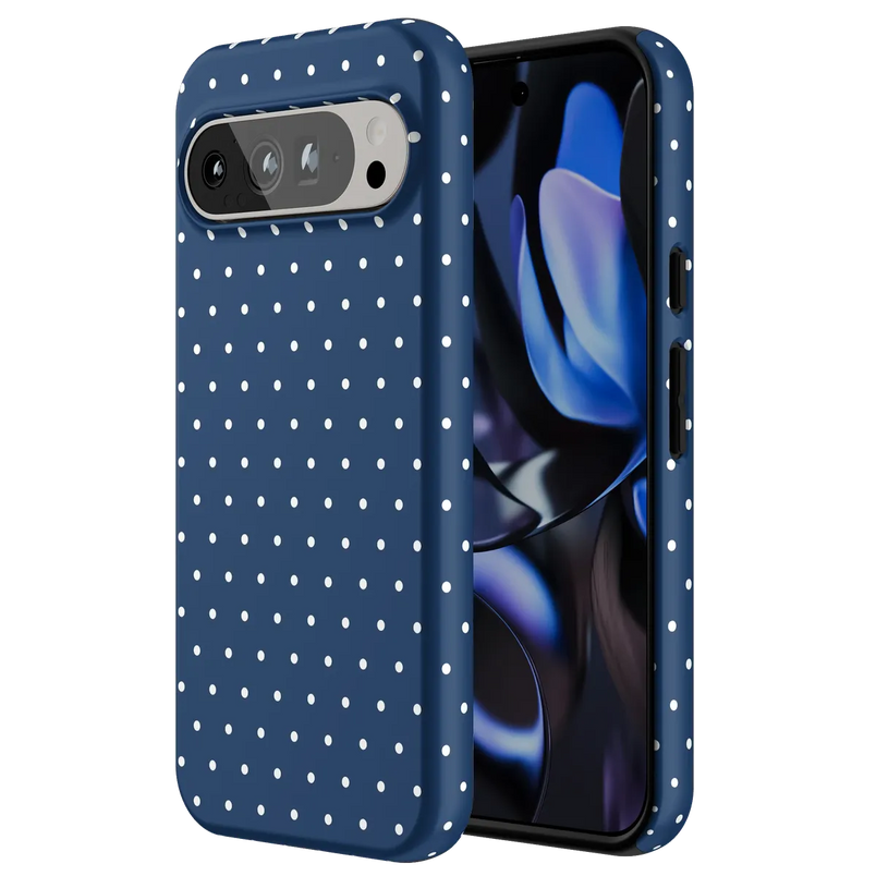 On the Dot | Navy Polka Dot Case