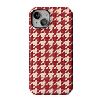 Scarlet Stitch | Red Houndstooth Case
