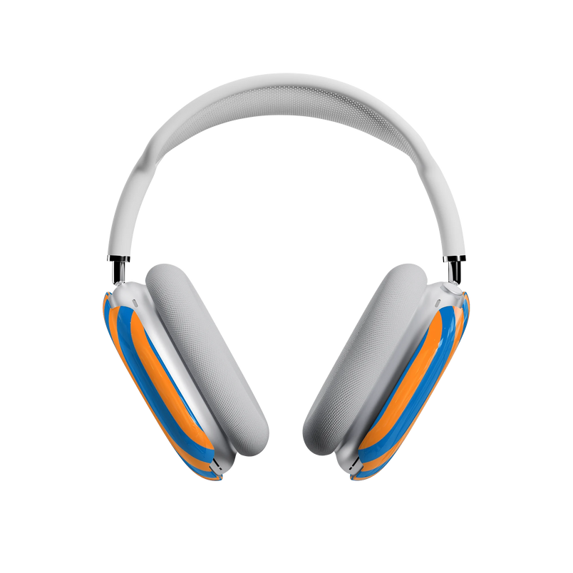 Go New York | Blue & Orange Stripes AirPods Max Case