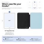 On the Dot | Blue Monochrome Polka Dot Kindle Case