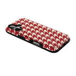 Scarlet Stitch | Red Houndstooth Case