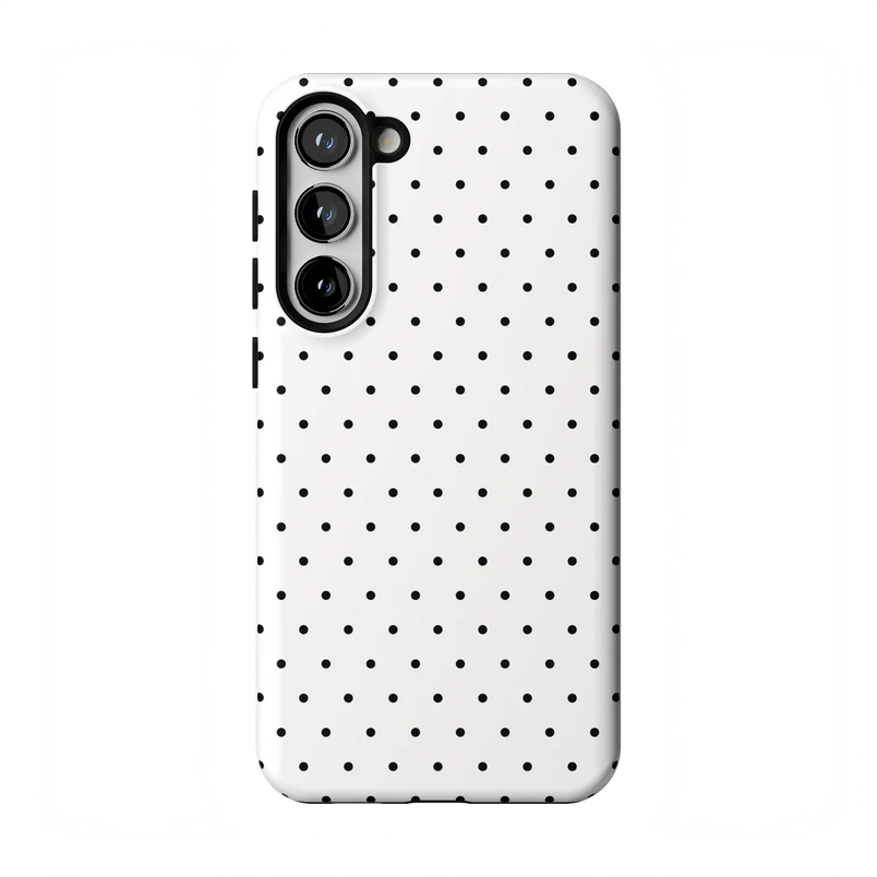 On the Dot | White Polka Dot Case
