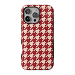 Scarlet Stitch | Red Houndstooth Case