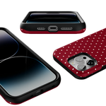 On the Dot | Maroon Polka Dot Case