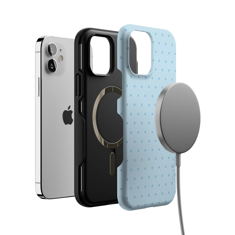 On the Dot | Blue Monochrome Polka Dot Case