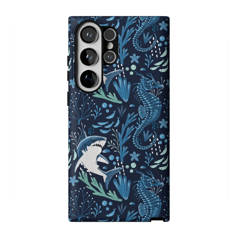 Midnight Reef | Shark Print Case - Galaxy S23 Ultra