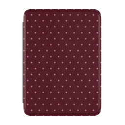 On the Dot | Burgundy Polka Dot Kindle Case