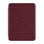 On the Dot | Burgundy Polka Dot Kindle Case