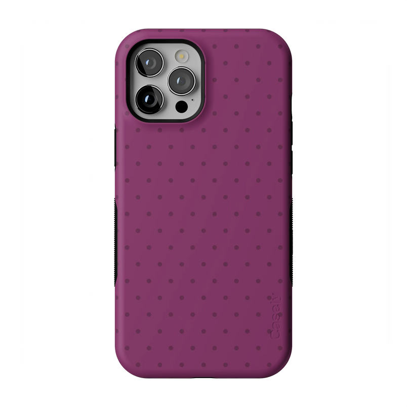 On the Dot | Plum Polka Dot Case - iPhone 12 Pro