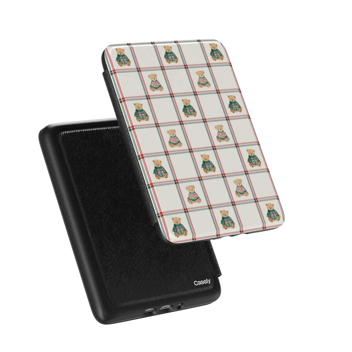 Bear Hugs Teddy Squares Kindle Case - Thumbnail 4