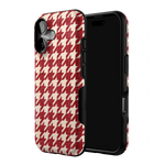 Scarlet Stitch | Red Houndstooth Case