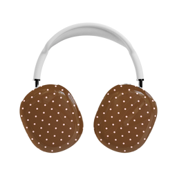 On the Dot | Teddy Brown & Pink Polka Dot AirPods Max Case