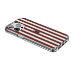 Sunday in Brooklyn | Burgundy Stripes Case