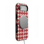Scarlet Stitch | Red Houndstooth Case
