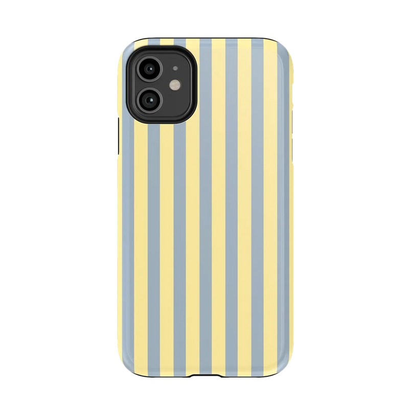 Coastline Stripes | Blue & Yellow Case - iPhone 11