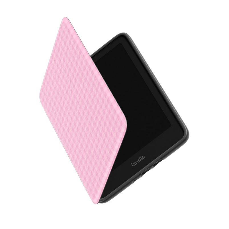 Sweet Jam | Light Pink Gingham Kindle Case