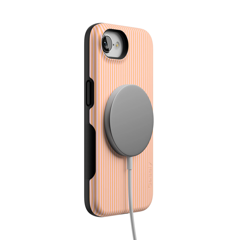 Stripes and the City | Orange & Pink Pinstripe Case