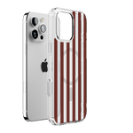 Sunday in Brooklyn | Burgundy Stripes Case