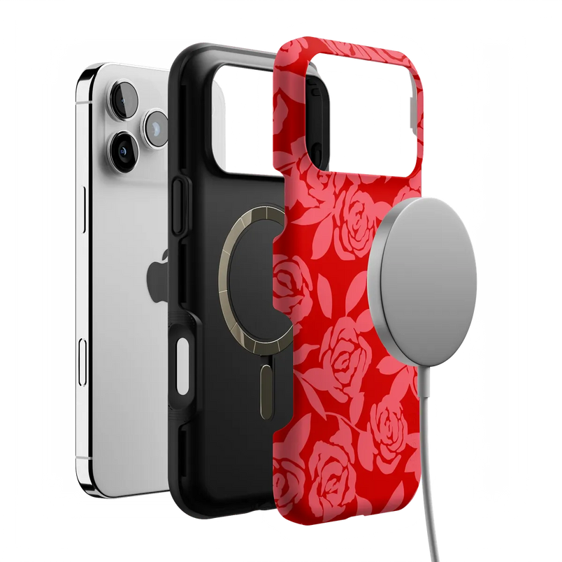 Final Rose | Red & Pink Floral Case