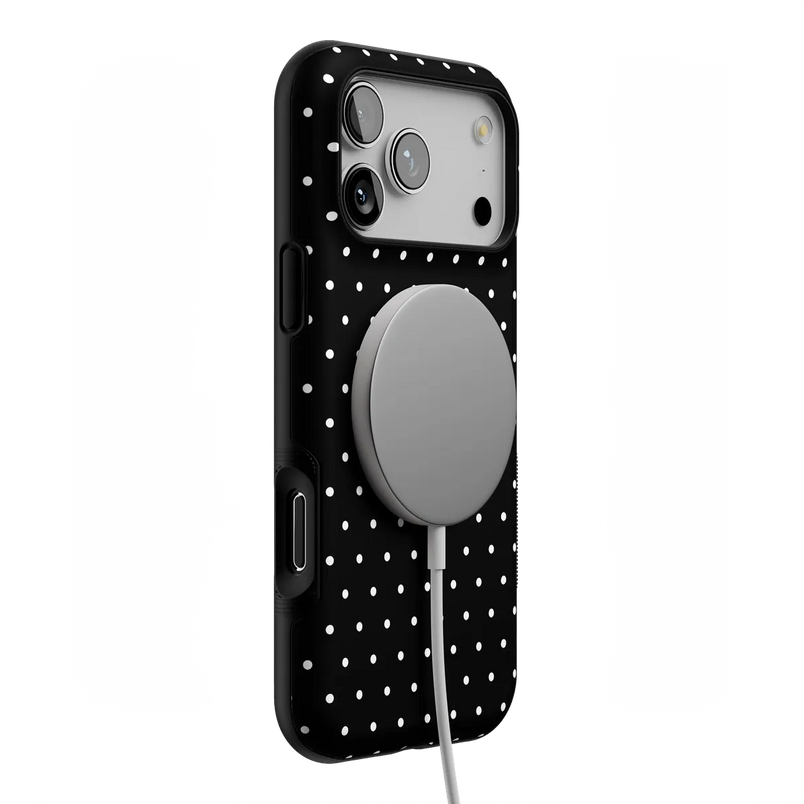 On the Dot | Black Polka Dot Case