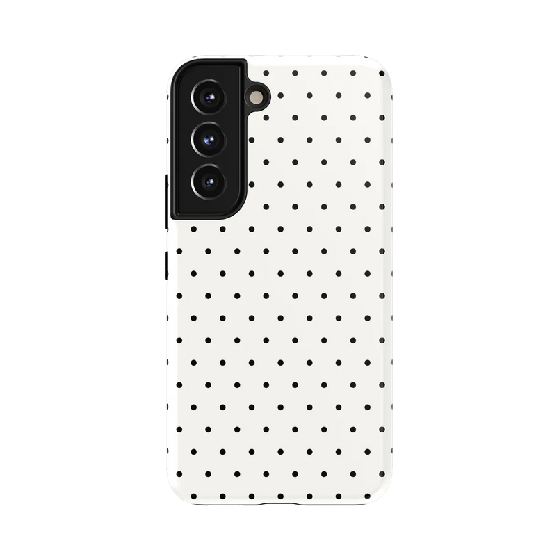 On the Dot | White Polka Dot Case