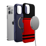 Storm Warning | Black & Red Stripes Case