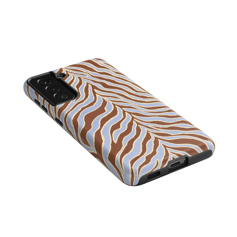 Untamed | Brown & Blue Zebra Case
