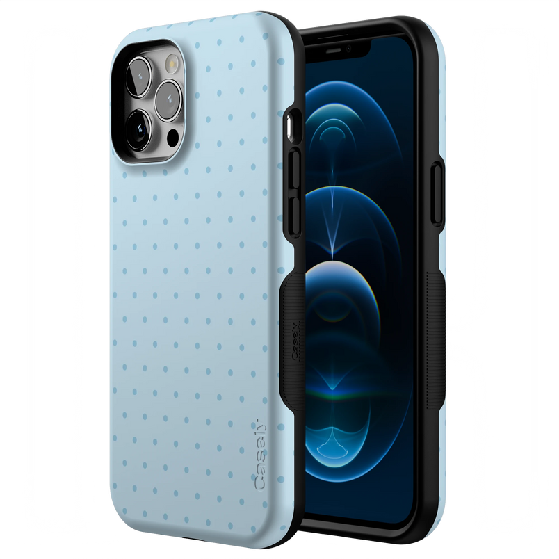 On the Dot | Blue Monochrome Polka Dot Case