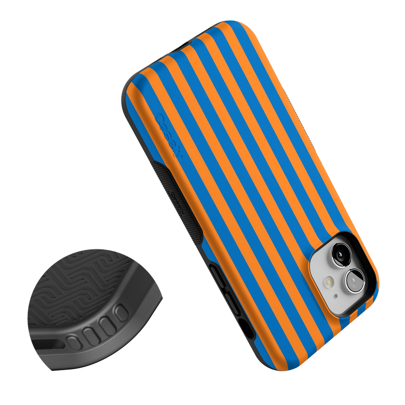 Go New York | Blue & Orange Stripes Case