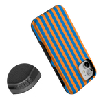 Go New York | Blue & Orange Stripes Case